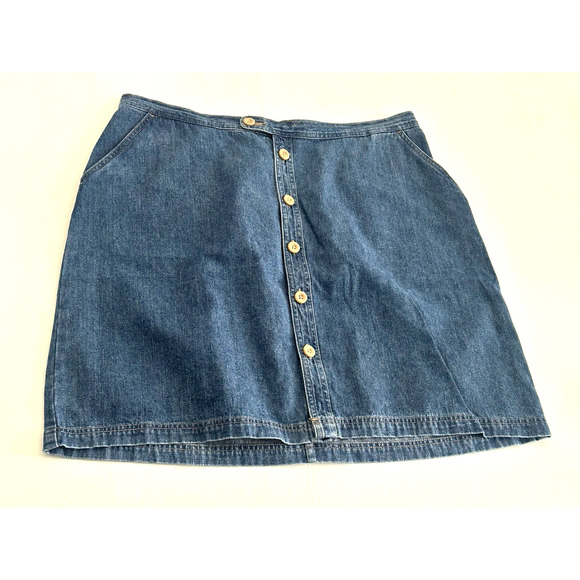 Women's Jean Skirt by CJ Banks Women’s Blue Jean Denim Skirt Skirt 18W - Picture 9 of 16